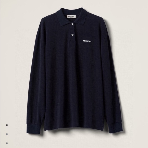 miu miu long-sleeved polo shirt - Picture 3 of 16